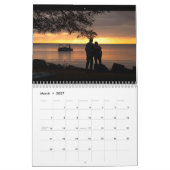 Sylvan Beach Silhouetten Calendar Kalender (Mär 2027)