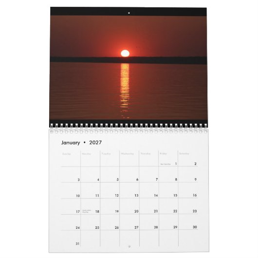 Sylvan Beach Sunsets Calendar Kalender (Jan 2027)