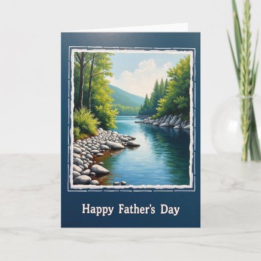 Sylvan Fathers Day Fluss Karte (Vorderseite)