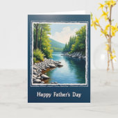 Sylvan Fathers Day Fluss Karte (Gelbe Blume)