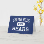 Sylvan Hills - Bears - Hoch - Sherwood Arkansas Karte (Gelbe Blume)