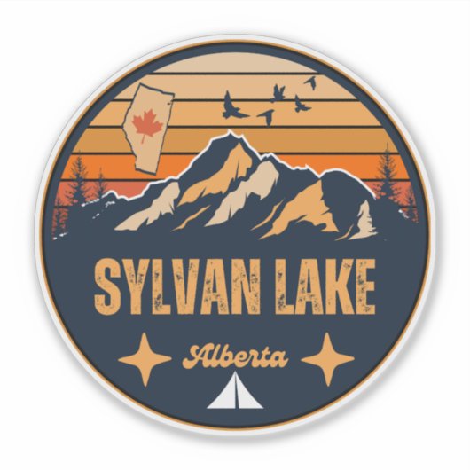 Sylvan Lake, Alberta Aufkleber (Vorderseite)
