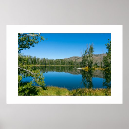 Sylvan Lake Reflection Yellowstone Nationalpark Poster (Vorne)