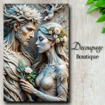 Sylvan Lovers Forest Embrace Decoupage