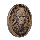 Sylvan Sentinel: Der Majestic Wood Wolf druckt Dartscheibe (Vorderseite Links)