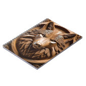 Sylvan Sentinel: Der Majestic Wood Wolf druckt Notizblock (Linke Seite)