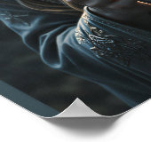 Sylvarae Nightwhisper Mystic Elf Fantasy-Kunstpost Poster (Ecke)