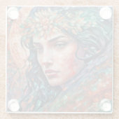 Sylvarra - Flüstern in den Tesserae Glasuntersetzer (Rückseite)