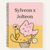 Sylveon And Jolteon Notebook ⚡︎ Notizblock (Vorderseite)