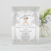 Sylver Fiesta Boy Taufe und Einladung zum Geburtst (Stehend Vorderseite)