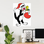 Sylvester Cat mit Strumpf Poster (Heimbüro)