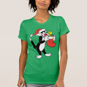 Sylvester Cat mit Strumpf T-Shirt