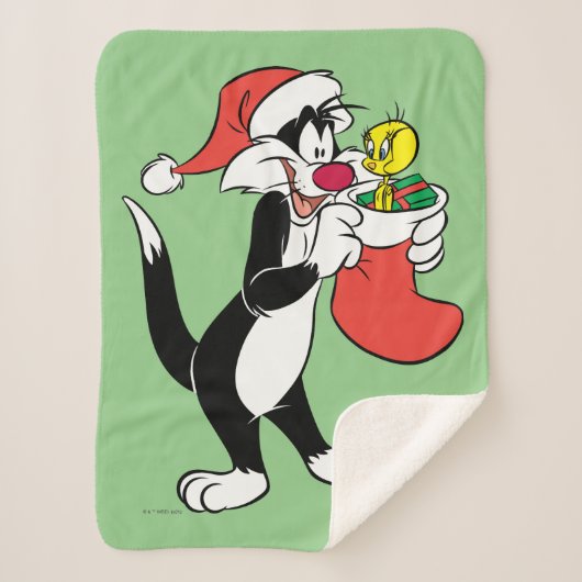 Sylvester Cat with Stocking Sherpadecke (Vorderseite)