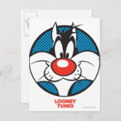 SYLVESTER™ Dotty-Symbol Postkarte (Vorne/Hinten)