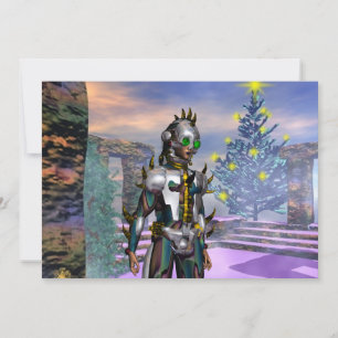 SYLVESTER EINER CYBORG FEIERTAGSKARTE