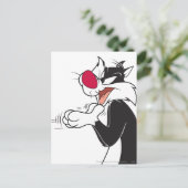 SYLVESTER™ Gummipfeifen Postkarte (Stehend Vorderseite)