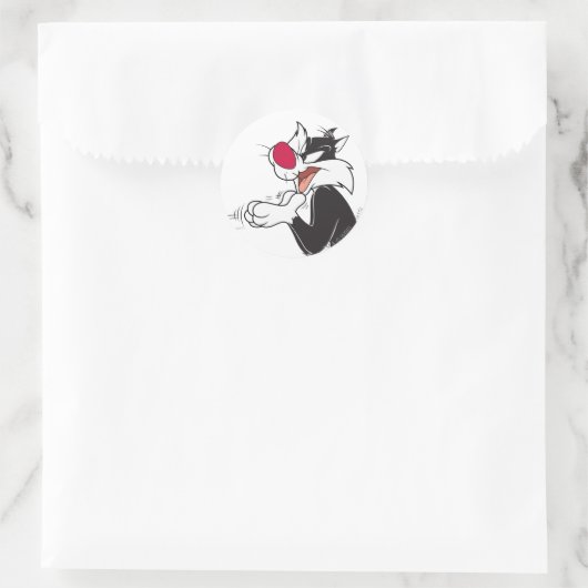 SYLVESTER™ Gummipfeifen Runder Aufkleber (Tasche)