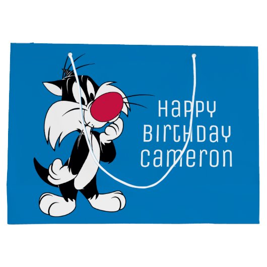 Sylvester Jr. | Klassische Pose Große Geschenktüte (Rückseite)