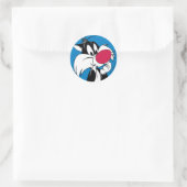 Sylvester Jr. | Klassische Pose Runder Aufkleber (Tasche)