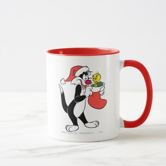 SYLVESTER™ Katze mit Strumpf Tasse (Rechts)