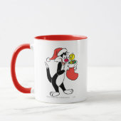 SYLVESTER™ Katze mit Strumpf Tasse (Links)