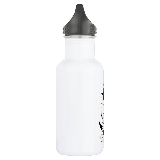 Sylvester| Klassische Pose Edelstahlflasche (Links)