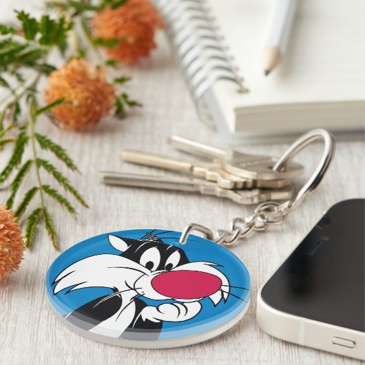 Sylvester| Klassische Pose Schlüsselanhänger (Vorderseite rechts)