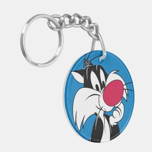 Sylvester| Klassische Pose Schlüsselanhänger (Vorderseite links)