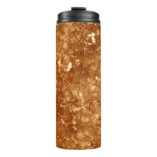 Sylvester mit goldenem Hintergrund Thermosbecher