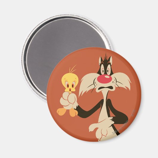 SYLVESTER™ mit TWEETY™ Magnet (Vorderseite/Rückseite)