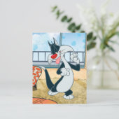 Sylvester Paw Up Postkarte (Stehend Vorderseite)