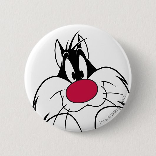 SYLVESTER™ Red Nose Face Button (Vorderseite)