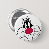 SYLVESTER™ Red Nose Face Button (Vorne & Hinten)
