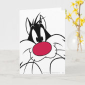 SYLVESTER™ Red Nose Face Karte (Gelbe Blume)