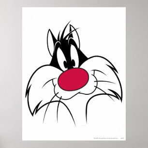 SYLVESTER™ Red Nose Face Poster