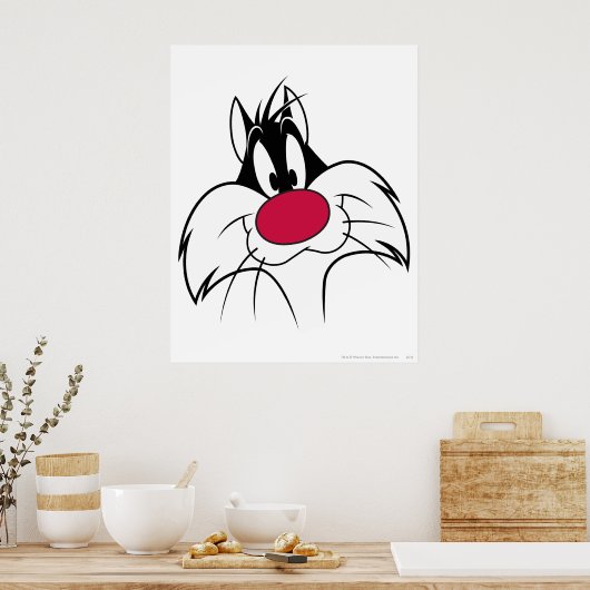 SYLVESTER™ Red Nose Face Poster (Küche)
