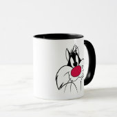 SYLVESTER™ Red Nose Face Tasse (VorderseiteRechts)