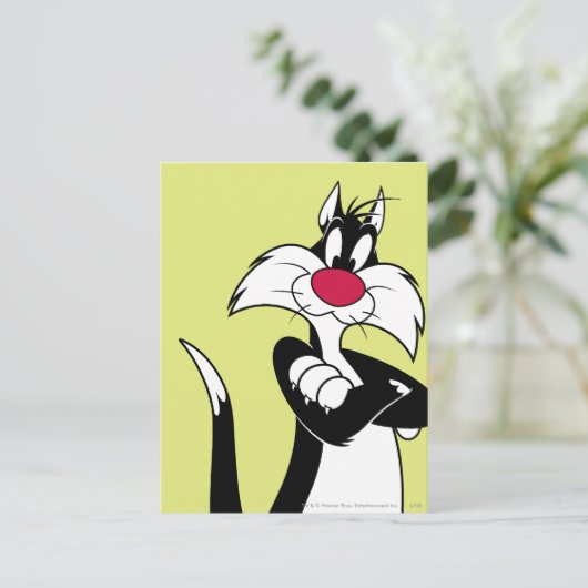 SYLVESTER™ Red Nose Postkarte (Stehend Vorderseite)