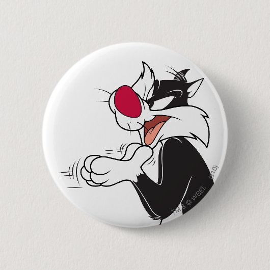 SYLVESTER™ Reibende Pfoten Button (Vorderseite)