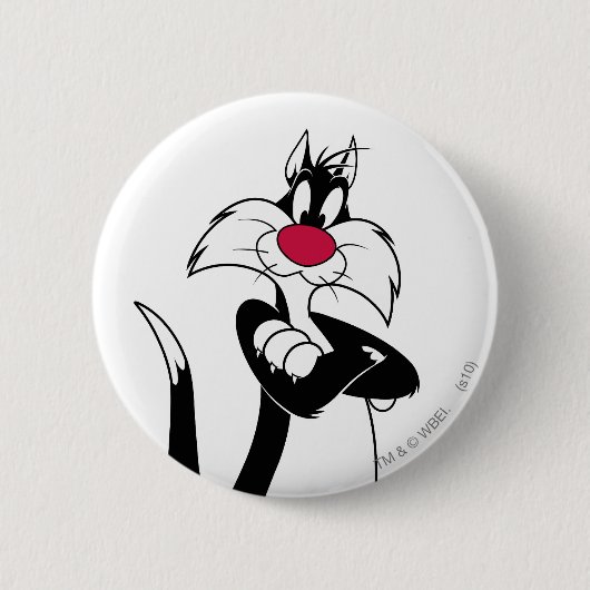 SYLVESTER™ Rote Nase Button (Vorderseite)