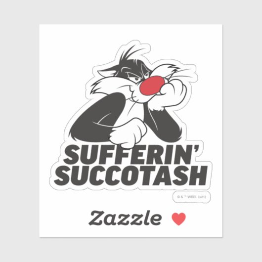 SYLVESTER™ "Sufferin' Succotash" Sulfit Aufkleber (Blatt)