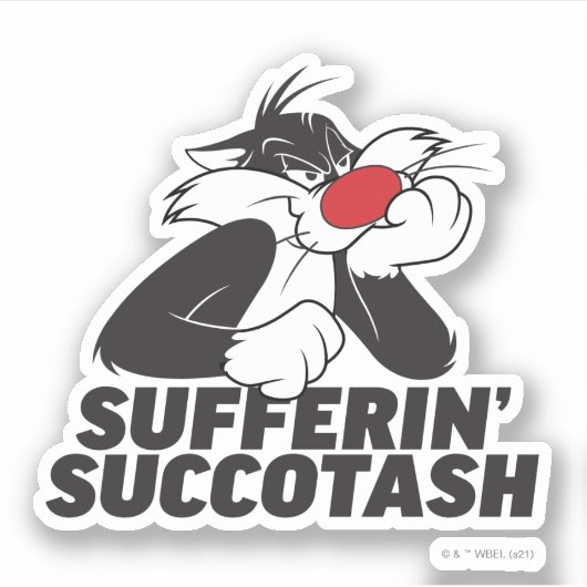 SYLVESTER™ "Sufferin' Succotash" Sulfit Aufkleber (Vorderseite)