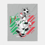 SYLVESTER™ Team Italien Fußball-Grafik Fleecedecke (Vorderseite)