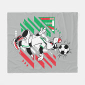 SYLVESTER™ Team Italien Fußball-Grafik Fleecedecke (Vorderseite (Horizontal))