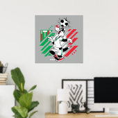 SYLVESTER™ Team Italien Fußball-Grafik Poster (Heimbüro)