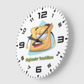 Sylvester Toastallone Große Wanduhr (Winkel)