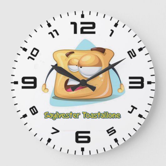 Sylvester Toastallone Große Wanduhr (Vorderseite)