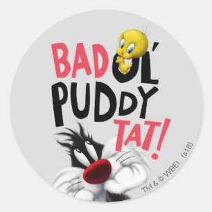 SYLVESTER™ & TWEETY™ - Bad Ol'Puddy-Tat Runder Aufkleber