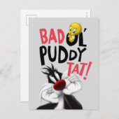 SYLVESTER™ & TWEETY™ - Gemeine Ol'Puddy-Anweisung Postkarte (Vorne/Hinten)