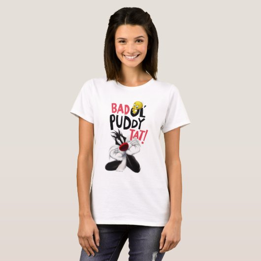 SYLVESTER™ & TWEETY™ - Gemeine Ol'Puddy-Anweisung T-Shirt (Vorne ganz)